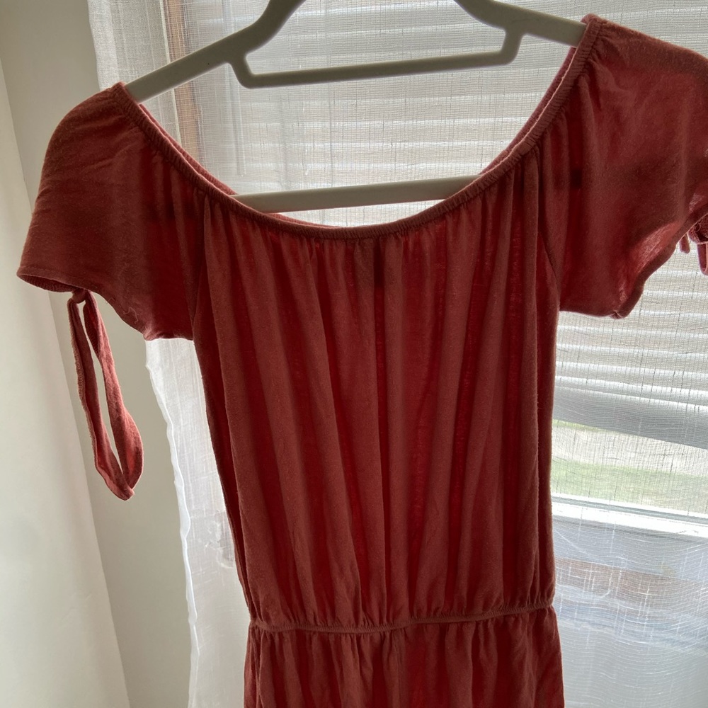 Rosy colored romper
